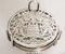 Glass Hamburg State Coat of Arms Coasters in Sterling Silver, 1960s, Set of 7 3