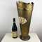 Vintage Italian Hammered Brass Umbrella Stand, 1930s 8