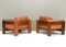 Tan Leather Bastiano Chairs attributed to Tobia Scarpa for Gavina, Italy, 1975, Set of 2 7