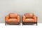Tan Leather Bastiano Chairs attributed to Tobia Scarpa for Gavina, Italy, 1975, Set of 2 2
