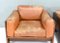 Tan Leather Bastiano Chairs attributed to Tobia Scarpa for Gavina, Italy, 1975, Set of 2 8