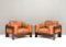 Tan Leather Bastiano Chairs attributed to Tobia Scarpa for Gavina, Italy, 1975, Set of 2 6