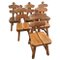 Vintage Spanish Brutalist Dining Chairs, 1965, Set of 6, Image 1