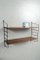 Libreria vintage in legno e metallo, Immagine 1