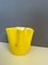 Vaso Fazzoletto giallo in vetro di Murano di Fulvio Bianconi per Venini, anni '50, Immagine 2