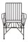 Eden Outdoor Iron Armchair with Cushions by Il Bronzetto 2