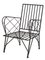 Eden Outdoor Iron Armchair with Cushions by Il Bronzetto 3