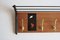 Brass and Teak Boomerang Coat Rack with Tile attributed to Alfred Hendrickx for Belform, Belgium, 1950s 4