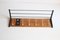 Brass and Teak Boomerang Coat Rack with Tile attributed to Alfred Hendrickx for Belform, Belgium, 1950s 15