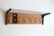 Brass and Teak Boomerang Coat Rack with Tile attributed to Alfred Hendrickx for Belform, Belgium, 1950s 8