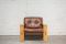Vintage Bonanza Armlehnstühle mit Cognacfarbenem Leder von Esko Pajamies für Asko, 2er Set 8