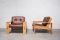 Vintage Bonanza Cognac Brown Leather Armchairs by Esko Pajamies for Asko, Set of 2, Image 4