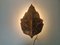 Leaf Shaped Ceramic Wall Sconce, 1970s 1