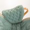 Sillón Pernilla de tapicería de lana azul de Bruno Mathsson, años 60, Imagen 14