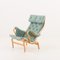 Sillón Pernilla de tapicería de lana azul de Bruno Mathsson, años 60, Imagen 2