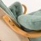 Sillón Pernilla de tapicería de lana azul de Bruno Mathsson, años 60, Imagen 20