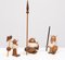 Teak Viking Figurines by Kay Bojesen, 1960s, Set of 3 6