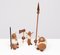 Teak Viking Figurines by Kay Bojesen, 1960s, Set of 3 9