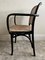 Set of Model 911 Chairs with Black Bentwood Frame and Cane Seats by Josef Frank for Thonet, 1920s 5