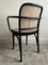 Set of Model 911 Chairs with Black Bentwood Frame and Cane Seats by Josef Frank for Thonet, 1920s 6