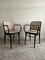 Set of Model 911 Chairs with Black Bentwood Frame and Cane Seats by Josef Frank for Thonet, 1920s 1