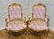 Set of French Napoleon III Gilt Salon Chairs 9