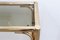Vintage Faux Bamboo Brass Console & Mirror 12