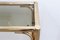 Vintage Faux Bamboo Brass Console & Mirror, Image 12