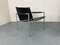 Modern Black Leather Lounge Chair by Martin Visser for T Spectrum, 1960s 1