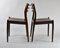 Sillas de comedor vintage de palisandro de Niels Otto Møller para JL Møllers, tapicería personalizable, años 50. Juego de 8, Imagen 3