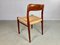 Sedie da pranzo vintage in teak completamente restaurate Sedili Papercord di JL Møllers, anni '60, set di 4, Immagine 5
