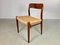 Sedie da pranzo vintage in teak completamente restaurate Sedili Papercord di JL Møllers, anni '60, set di 4, Immagine 7