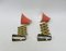 Mid-Century Aluminum and Brass Scissor Lamps, 1950s, Set of 2, Image 20