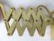 Mid-Century Aluminum and Brass Scissor Lamps, 1950s, Set of 2, Image 16