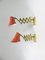 Mid-Century Aluminum and Brass Scissor Lamps, 1950s, Set of 2, Image 1