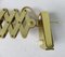 Mid-Century Aluminum and Brass Scissor Lamps, 1950s, Set of 2, Image 19