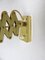 Mid-Century Aluminum and Brass Scissor Lamps, 1950s, Set of 2, Image 17