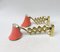 Mid-Century Aluminum and Brass Scissor Lamps, 1950s, Set of 2, Image 3