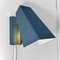 Geometrische Minimalistische Wandlampe aus Messing & Stahl, 1970er 3