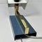 Geometrische Minimalistische Wandlampe aus Messing & Stahl, 1970er 10