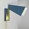 Geometrische Minimalistische Wandlampe aus Messing & Stahl, 1970er 5