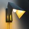 Geometrische Minimalistische Wandlampe aus Messing & Stahl, 1970er 4
