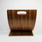 Mid-Century Scandinavian Magazine Rack in Teak and Veneered Plywood, 1970s 5