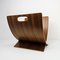 Mid-Century Scandinavian Magazine Rack in Teak and Veneered Plywood, 1970s 6