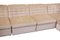 Vintage Beige Velvet Modular Sectional Sofa by Laauser, Germany, 1970s, Set of 7, Image 5