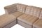 Canapé Modulable Vintage en Velours Beige par Laauser, Allemagne, 1970s, Set de 7 8