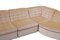 Vintage Beige Velvet Modular Sectional Sofa by Laauser, Germany, 1970s, Set of 7, Image 4