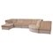 Vintage Beige Velvet Modular Sectional Sofa by Laauser, Germany, 1970s, Set of 7, Image 1