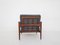 Sillón de teca atribuido a Illum Wikkelso modelo Ek para Niels Eilersen, Dinamarca, años 60, Imagen 4