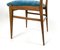 Italian Teak & Velvet Chairs, 1950s, Set of 2, Image 7